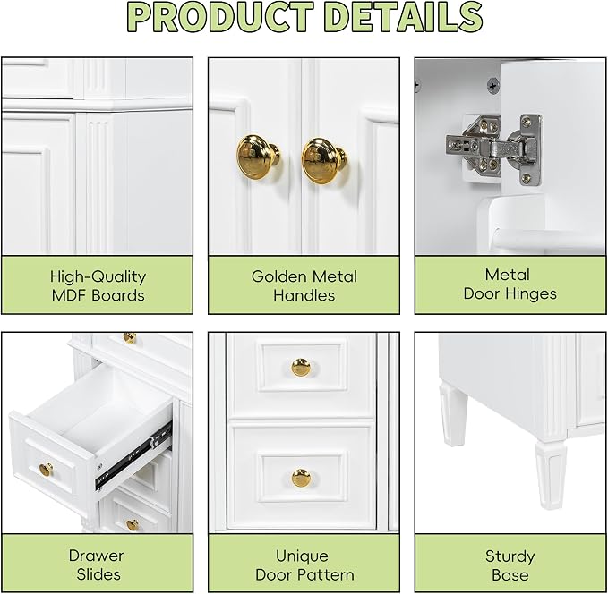 Harper & Bright Designs 36" Bathroom Vanity - Image 8