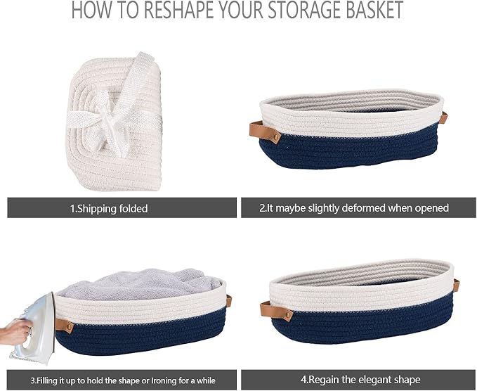Toilet Basket, Woven Storage Basket - Image 7