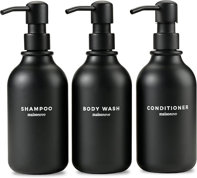 MaisoNovo Refillable Shampoo and Conditioner Bottles by MaisoNovo-TheArtofSustainableLiving