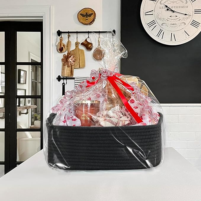 Goodpick Storage Baskets, Rope Shelf Basket Small Baskets - Image 3