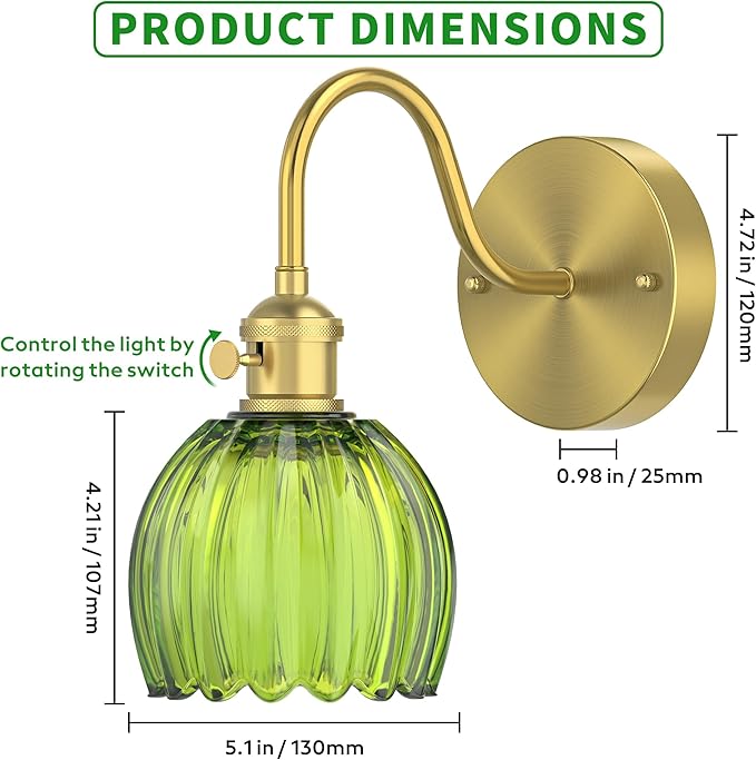2-Pack Wall Sconces Lights Lamp - Image 3