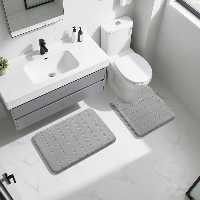 Yimobra Memory Foam Bath Mat Set 2 Piece - Image 7