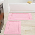 SHACOS Pink Bathroom Rugs Sets 2 Piece 20x32 inch, Non Slip Washable Bath Rugs by SHACOS