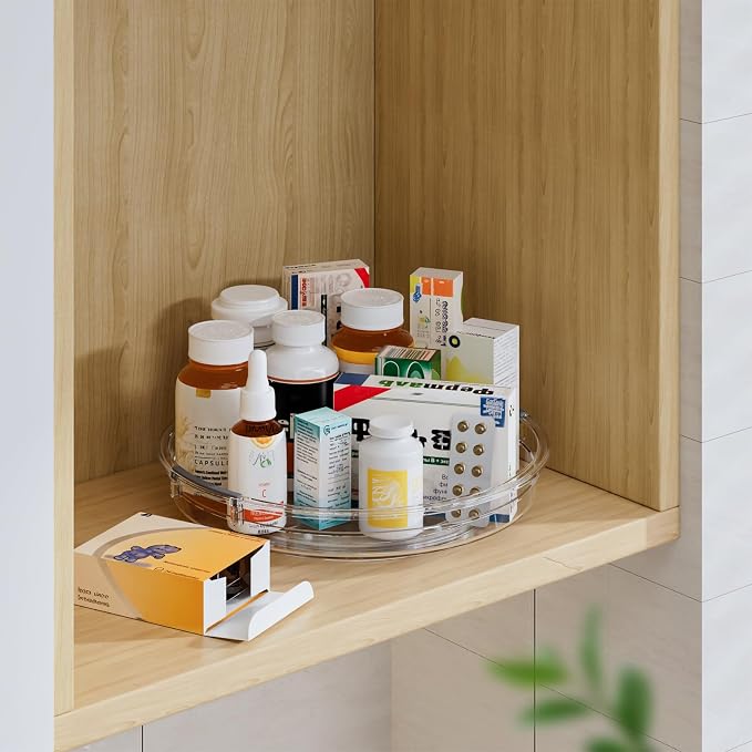 LAMU 4 Pack Lazy Susan Organizer, Refrigerator, Table Top, Pantry Organizers - Image 7