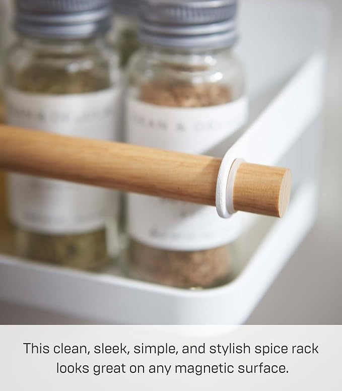 YAMAZAKI Home Tosca Magnetic Spice Storage Rack Organizer - Image 5
