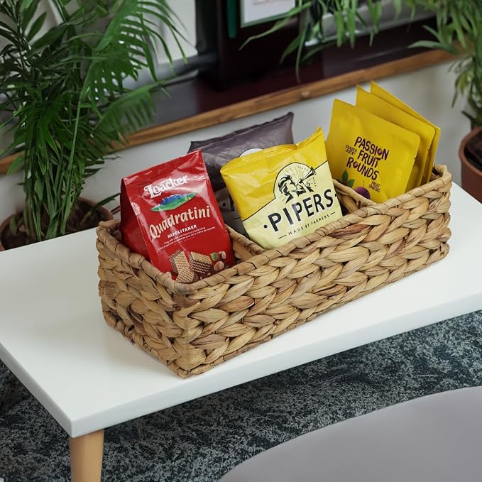 Water Hyacinth Basket for Toilet Paper, Wicker Baskets for Storage Bathroom - Image 6