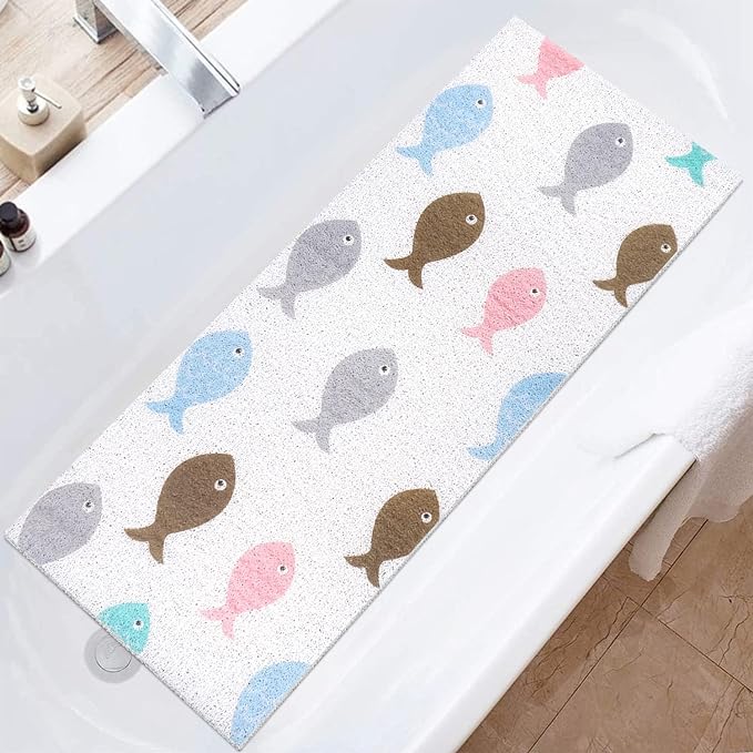 Bathtub Mat Shower Mat Non-Slip, 16x 39 Inch, Soft Comfort Bath Mat by Unknown