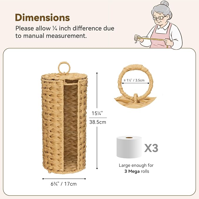 GRANNY SAYS Toilet Paper Storage Stand, Toilet Paper Holder Stand - Image 7