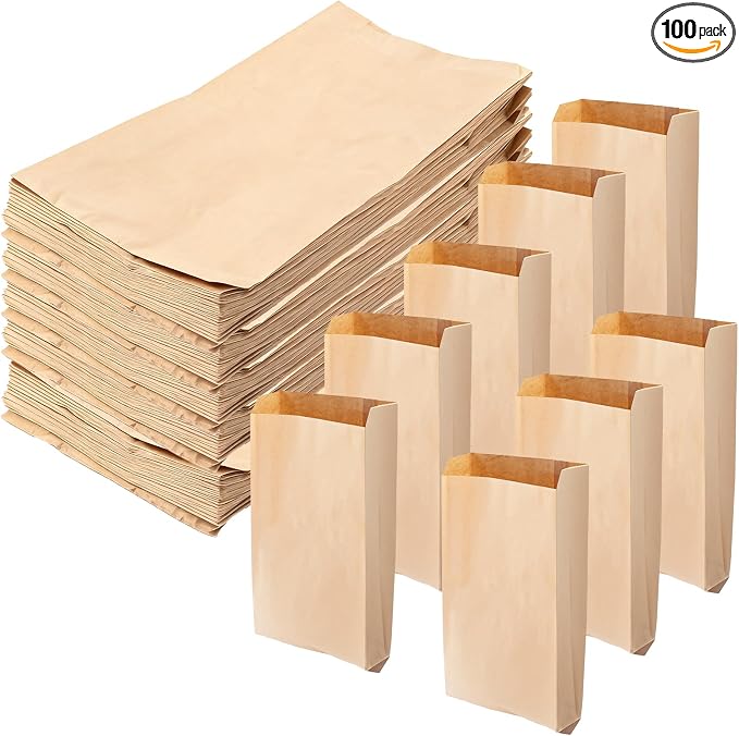 100 PCS Wax Paper Bags, 7.5 x 10 Inch, Suitable by Unknown