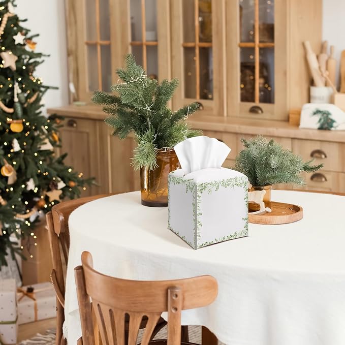 Greenery Tissue Box Cover Square - Image 4