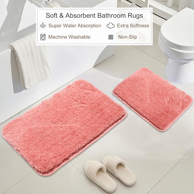 Pink Bathroom Accessories Set - Image 3