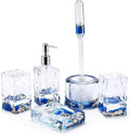 LOCCO DECOR 5 Piece Acrylic Liquid 3D Floating Motion Bathroom Vanity Accessory by LoccoDecor