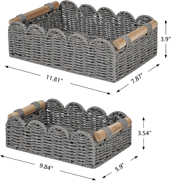 CubesLand Scalloped Edge Decor Baskets - Image 5