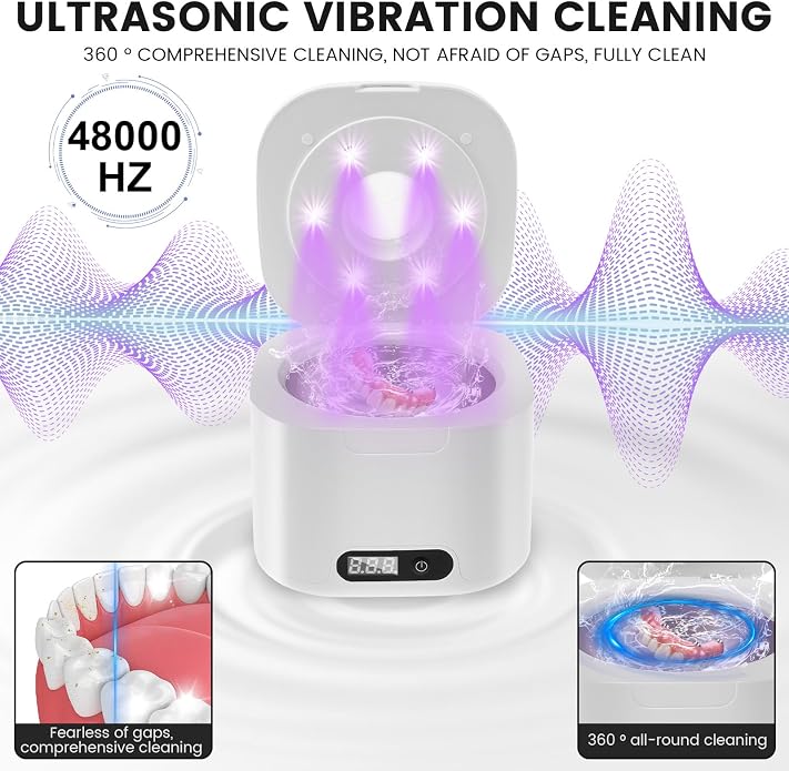 Ultrasonic Retainer Cleaner Machine, 340ML Ultrasonic Cleaner Machine - Image 5