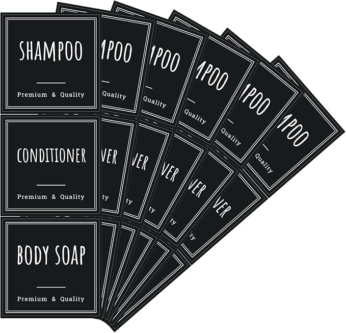 Segbeauty Soap Dispenser Labels by Segbeauty