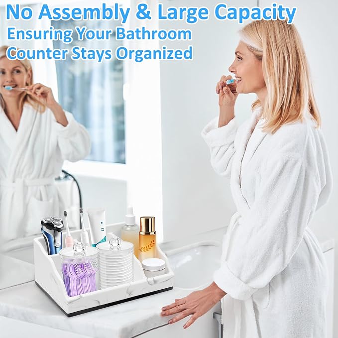 Bathroom Counter Organizer, Bathroom Countertop Organizer Toothbrush and - Image 3