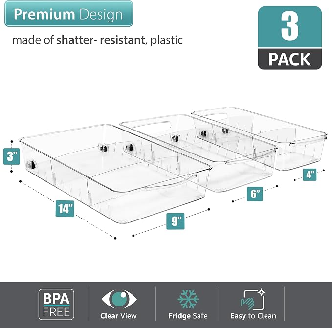 Sorbus Fridge Organizer on Wheels - Image 2