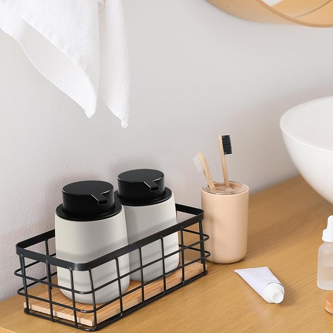 Ceramic Foam Soap Dispenser 2 Pack, 12oz White Lotion Hand Sanitizer Soap - Image 7