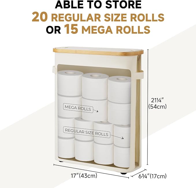 StorageWorks Toilet Paper Storage Baskets - Image 3