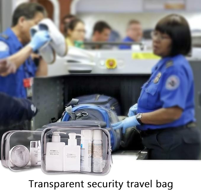 Buminee Clear Travel Bags for Toiletries, Lightweight Toiletry Bag, 2 Pack - Image 4