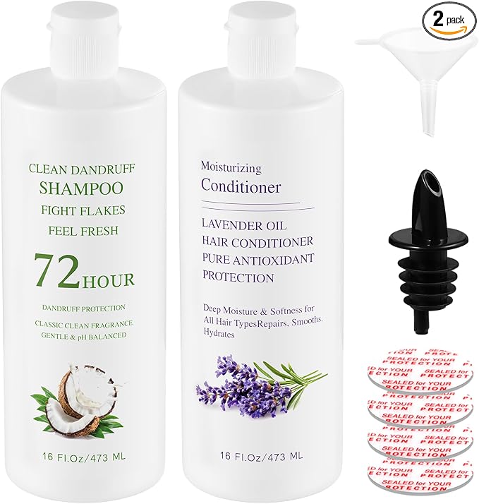 Cruise Empty Shampoo Bottles: 32oz in Total Leak-Proof by Unknown