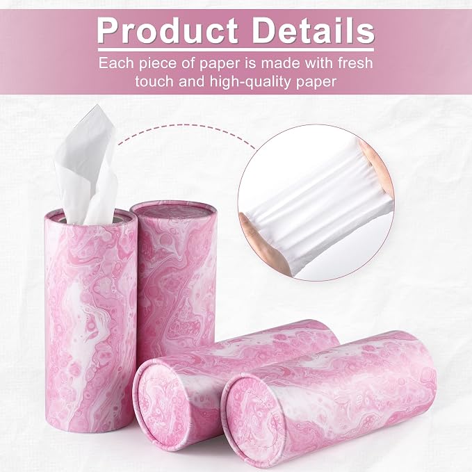 SINGARO Car Tissue Holder, 4 Pack Car Cup Holder Facial Tissues - Image 3