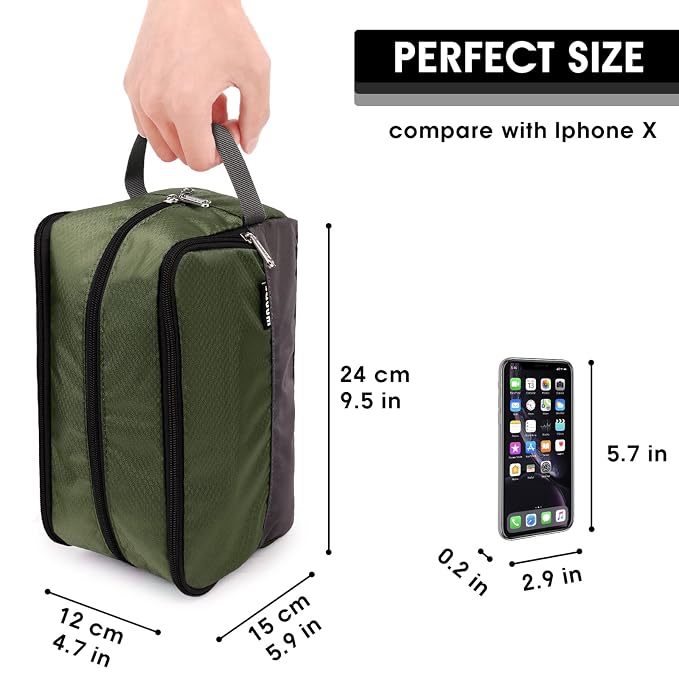 Toiletry Bag for Men Hanging Dopp Kit Water Resistant Shaving Bag Small - Image 2