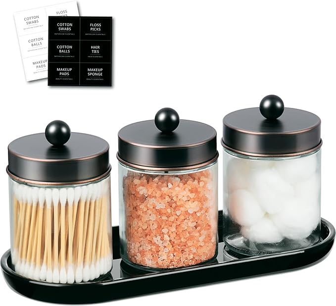 SheeChung 3pcs Glass Qtip Holder by SheeChung
