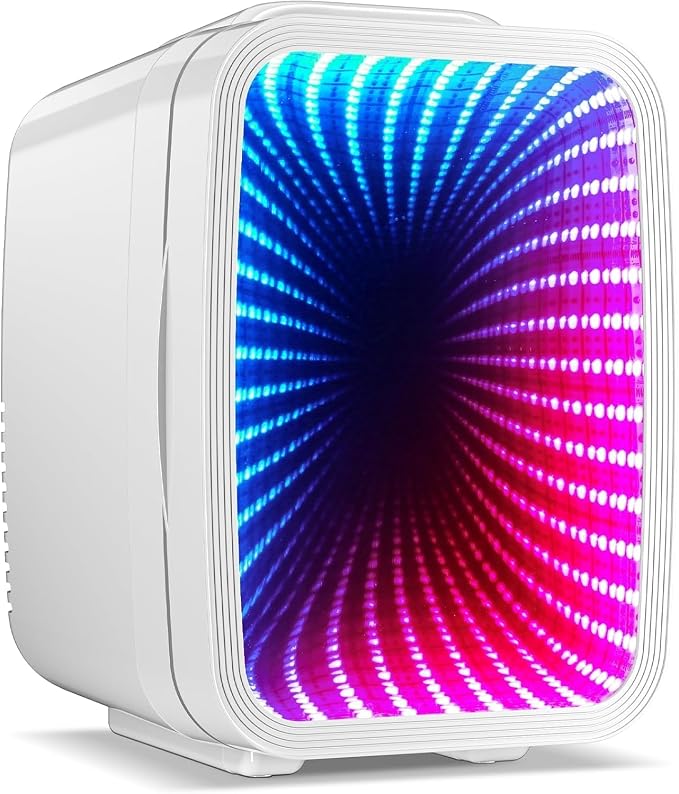 MF01C Mini Fridge, 7 Light Modes by LIGIANT