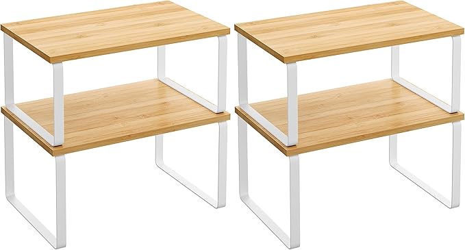 SONGMICS Cabinet Organizer Shelf, Kitchen Storage, Spice Rack, Expandable by SONGMICSbySONGMICSHOME