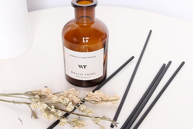 WEALD TRIBE Reed Diffuser Set for Bathroom Shelf Decor, Sticks Diffuser - Image 3