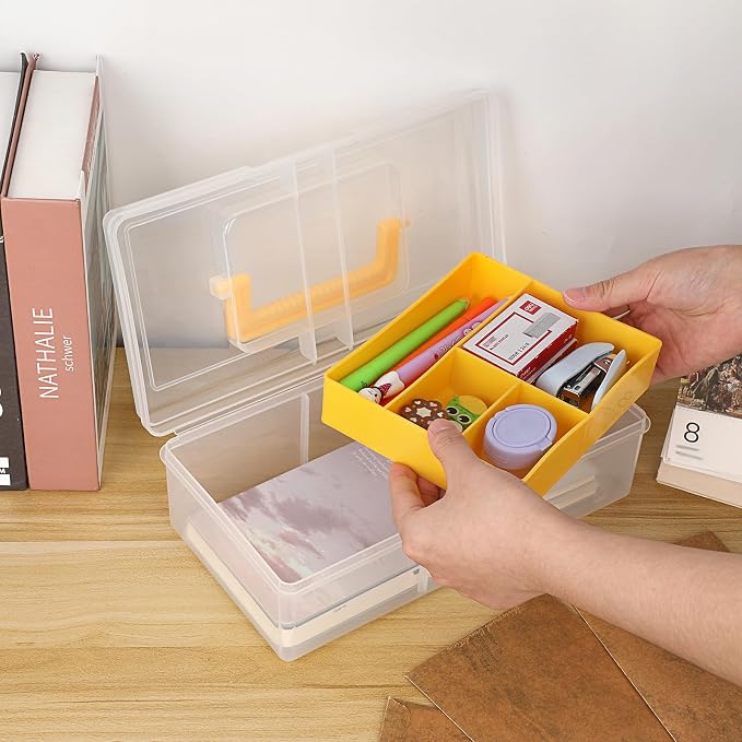 JUXYES Plastic Carry Storage Box - Image 4