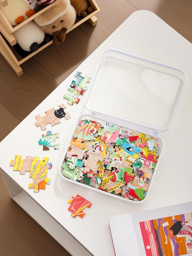 Zippered Pouch Hard, Stackable Storage Bins, Portable Clear Bin Zipper - Image 5
