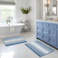 BSICPRO Bathroom Rugs and Mats Sets, 2 Piece Thick Absorbent Chenille Bath Mat by BSICPRO