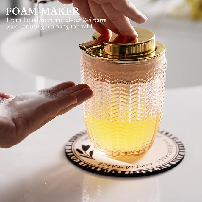 Glass Foam Soap or Lotion Dispenser - Image 2