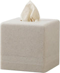 Tissue Box Cover Square, Resin Facial Tissue Holder Covers Cube Toilet Paper by Haocoott