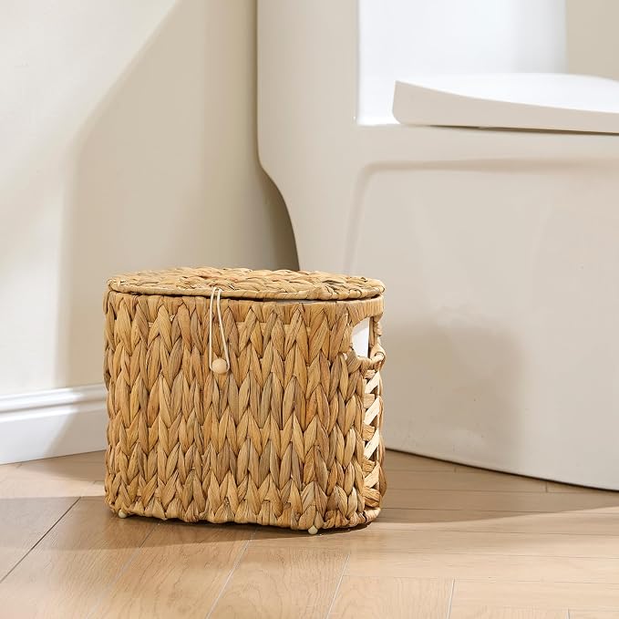 YANGQIHOME Toilet Paper Storage, Water Hyacinth Toilet Paper Storage - Image 2