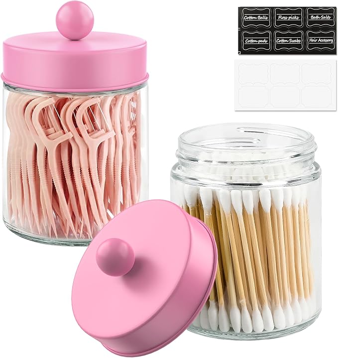 2 Pack Glass Apothecary Jars by My%C2%A0life%C2%A0didnt%C2%A0please%C2%A0me%C2%A0so%C2%A0I%C2%A0created%C2%A0my%C2%A0life-%C2%A0Coco%C2%A0ChanelAsaChanelfollowerthesewordshavealwaysinspiredustomoveforwardHelpingeverycustomertocreateabetterlifeisourbeliefandmission