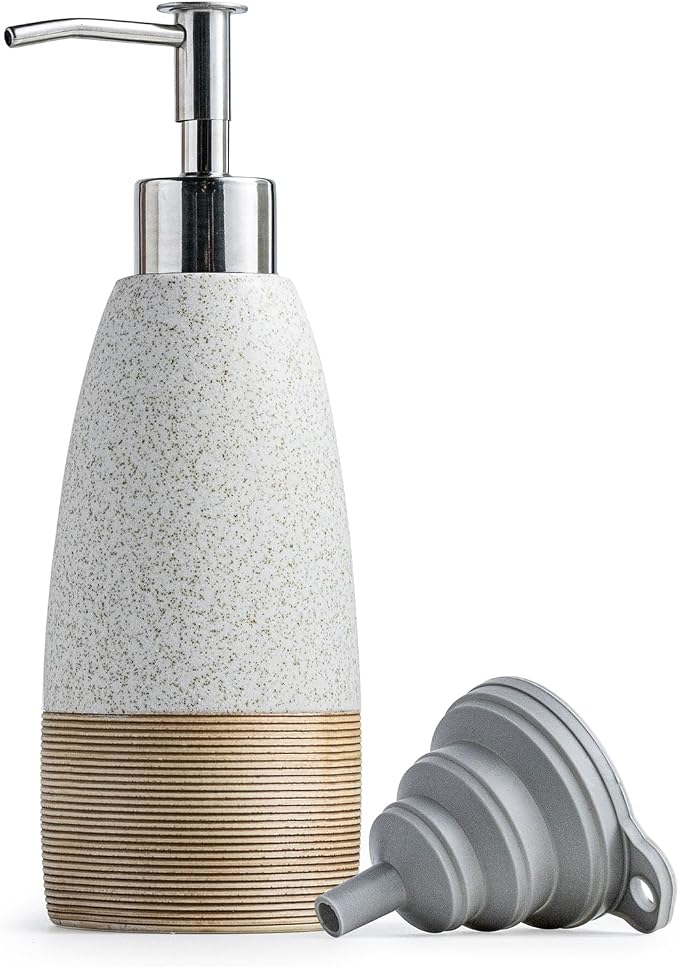 12oz Dish Soap Dispenser with 2 Pumps by LAUCHUH