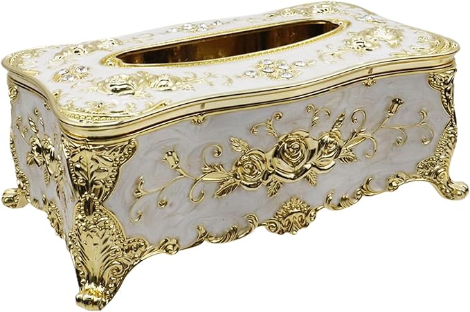 9.45"x5.43"x3.94" Luxurious Rose Tissue Box by TSNAMAY