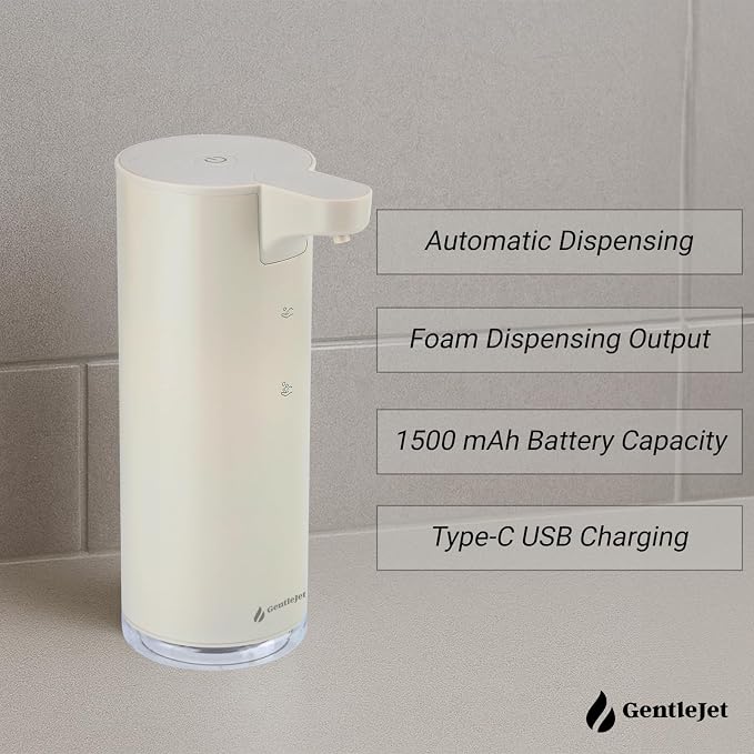 EasyFoam Automatic Foaming Soap Dispenser – Touchless Sensor, USB-C Rechargeable - Image 5