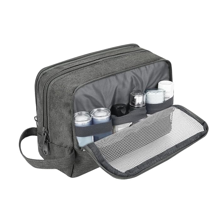 Toiletry Bag for Men Hanging Dopp Kit Water Resistant Shaving Bag Small - Image 6