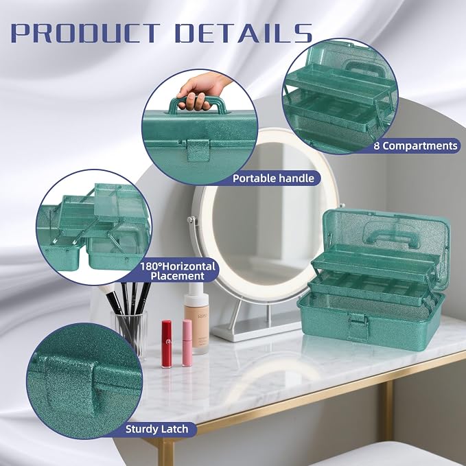 3-Tier Stackable Storage Organizer Box | Portable Multi-Use Tackle Box - Image 4