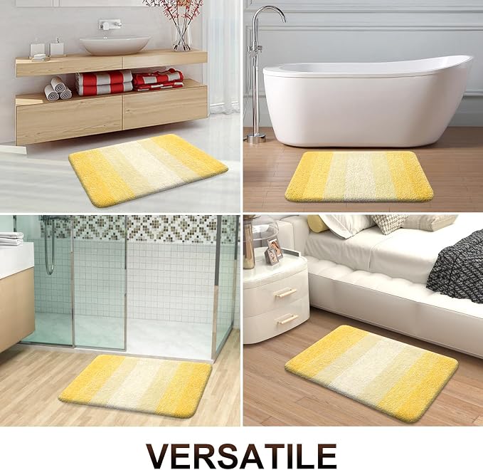 OLANLY Bathroom Rugs Sets 3 Piece, Soft Absorbent Microfiber Bath Mats and - Image 7