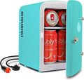 Koolatron Retro Mini Fridge 4 Liter Green Portable Refrigerator by Koolatron