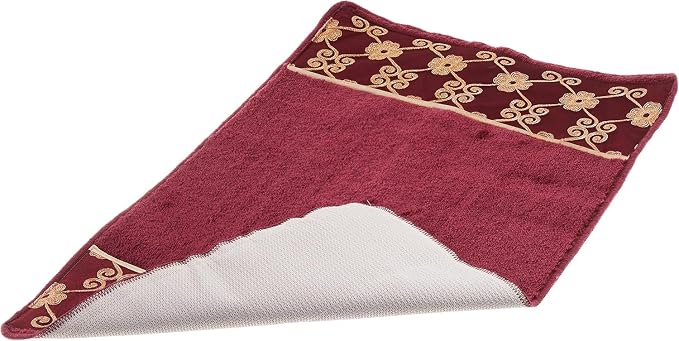 Zahari Home Elegant Rose Classic Bathroom Rug Modern Bath Rug Luxury - Image 3