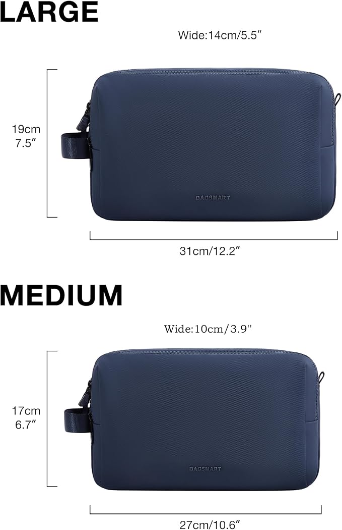 BAGSMART Toiletry Bag for Men, Travel Toiletry Organizer Dopp Kit - Image 6