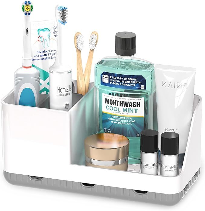 Toothbrush Holders for Bathroom Counter by Homtalker
