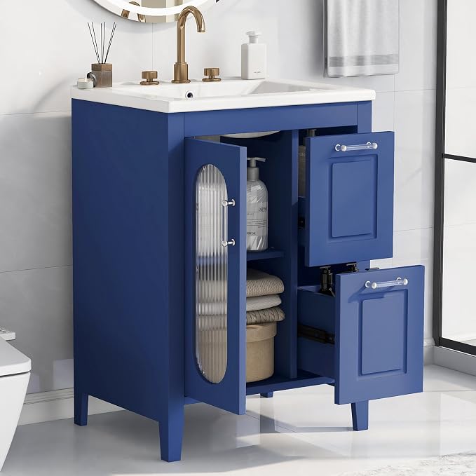 Harper & Bright Designs 24" Bathroom Vanity - Image 3