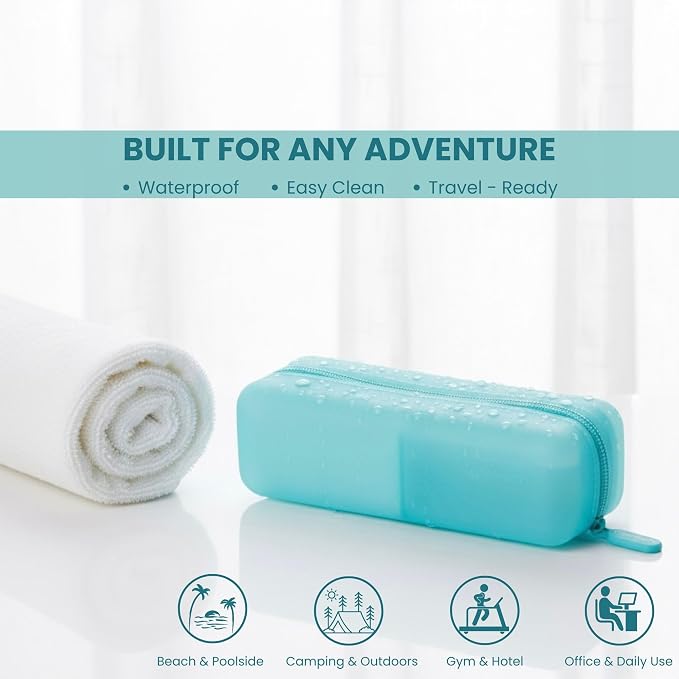 Cotton Pad Swab Travel Case – 2-in-1 Portable Waterproof Qtips Dispenser - Image 3